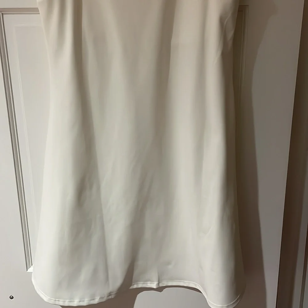 NWT sincerely jules white & pink trim v-neck active tennis golf dress size large - Picture 6 of 6